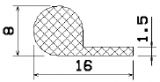 MZS 25645 - sponge profiles - Flag or 'P' profiles MZS 25645 - sponge profiles - Flag or 'P' profiles