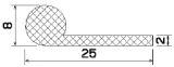 MZS 25547 - sponge profiles - Flag or 'P' profiles MZS 25547 - sponge profiles - Flag or 'P' profiles
